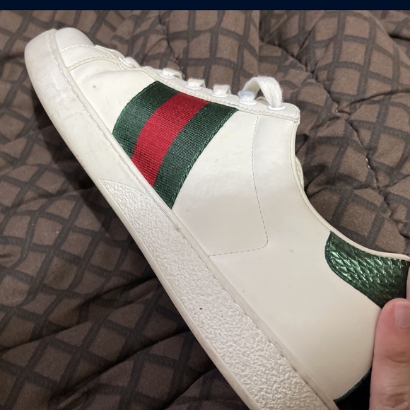 Gucci Men's Ace embroidered "snake" | white |sneaker size 9 - Picture 10 of 12